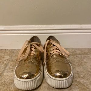 Shellys London Rose Gold Sneakers
